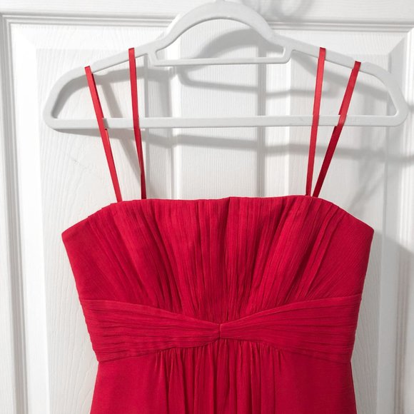 NWT BCBG Duran Strapless Chiffon Dress - Picture 3 of 10